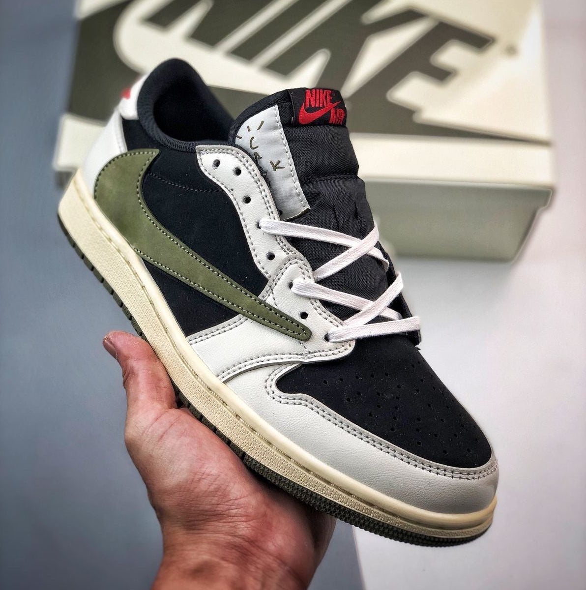 Air Jordan 1 Retro Low x Travis Scott “Olive”
