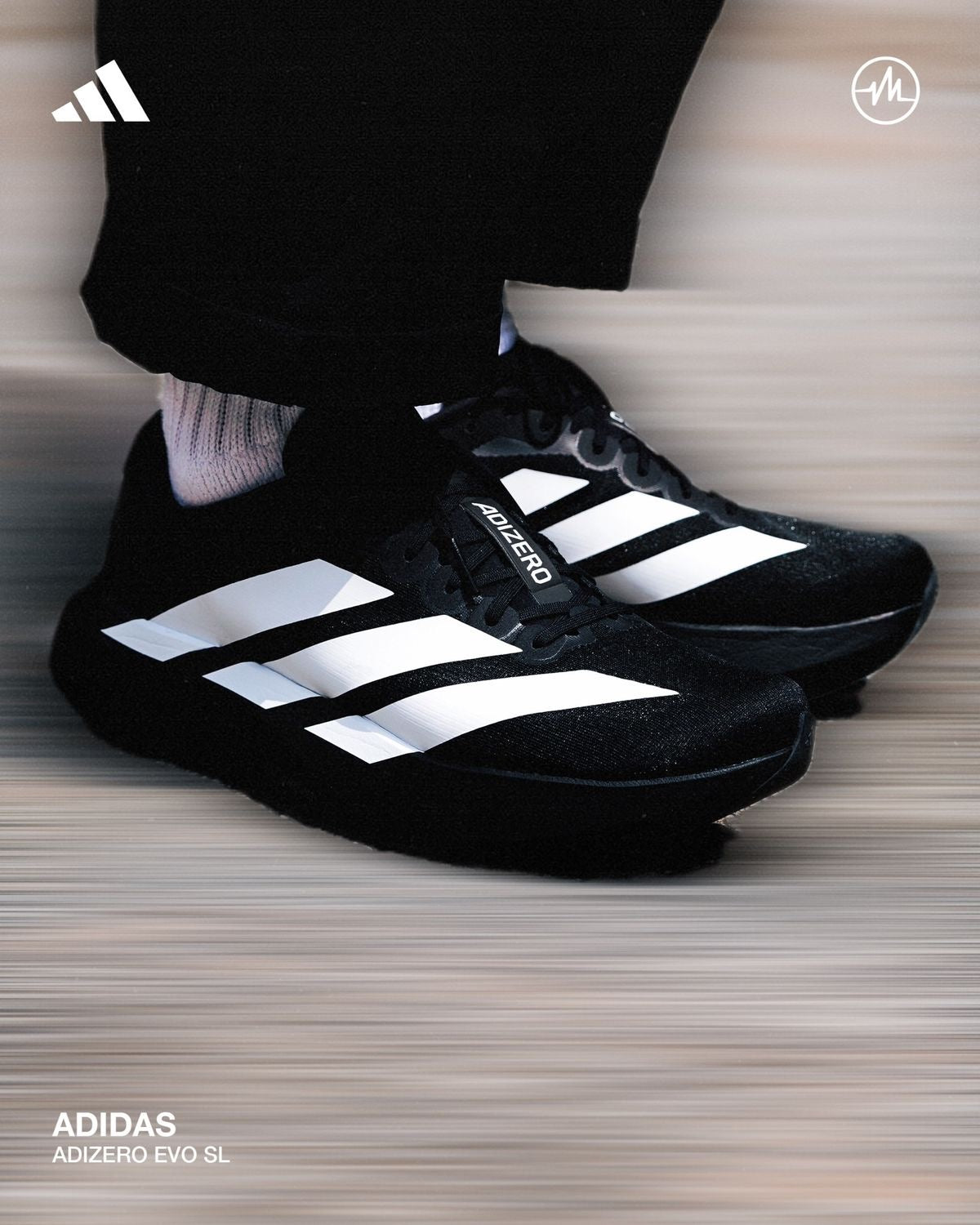 Adizero Evo SL Black White