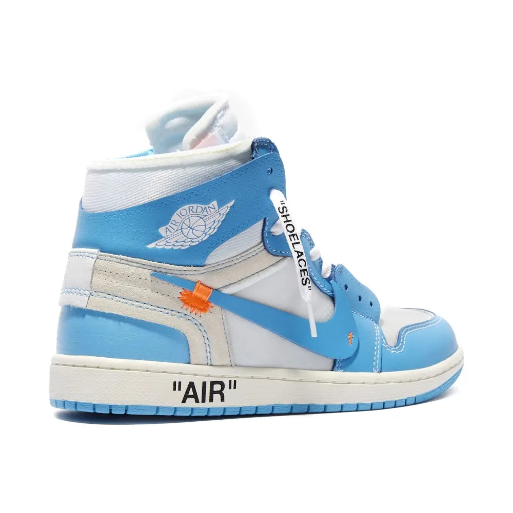 Air Jordan 1 Retro High X Off White 'UNC' Sneakers