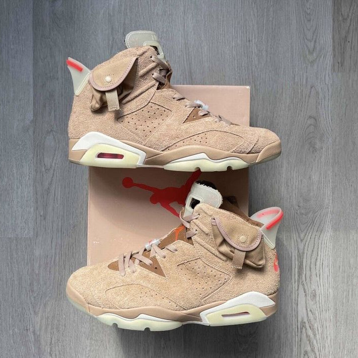 Air Jordan 6 Retro x Travis Scott 'British Khaki'