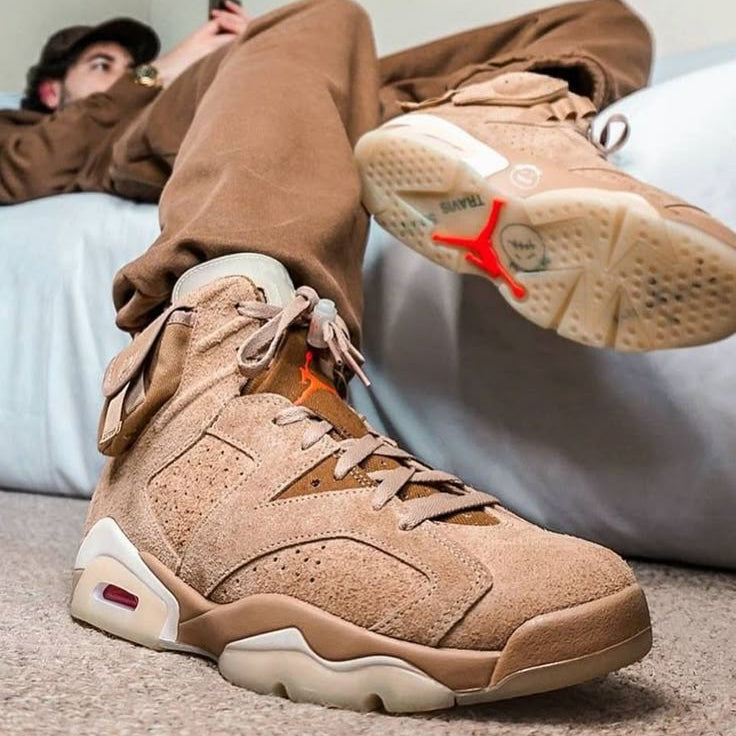 Air Jordan 6 Retro x Travis Scott 'British Khaki'