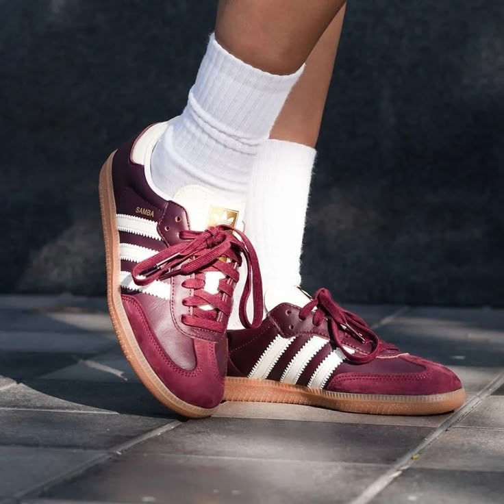 Samba OG Maroon Gold Metallic