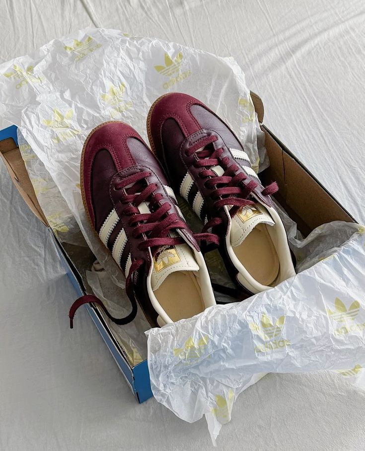 Samba OG Maroon Gold Metallic