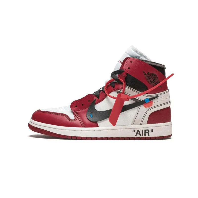 Air Jordan 1 Retro High X Off White 'Chicago Red' Sneakers