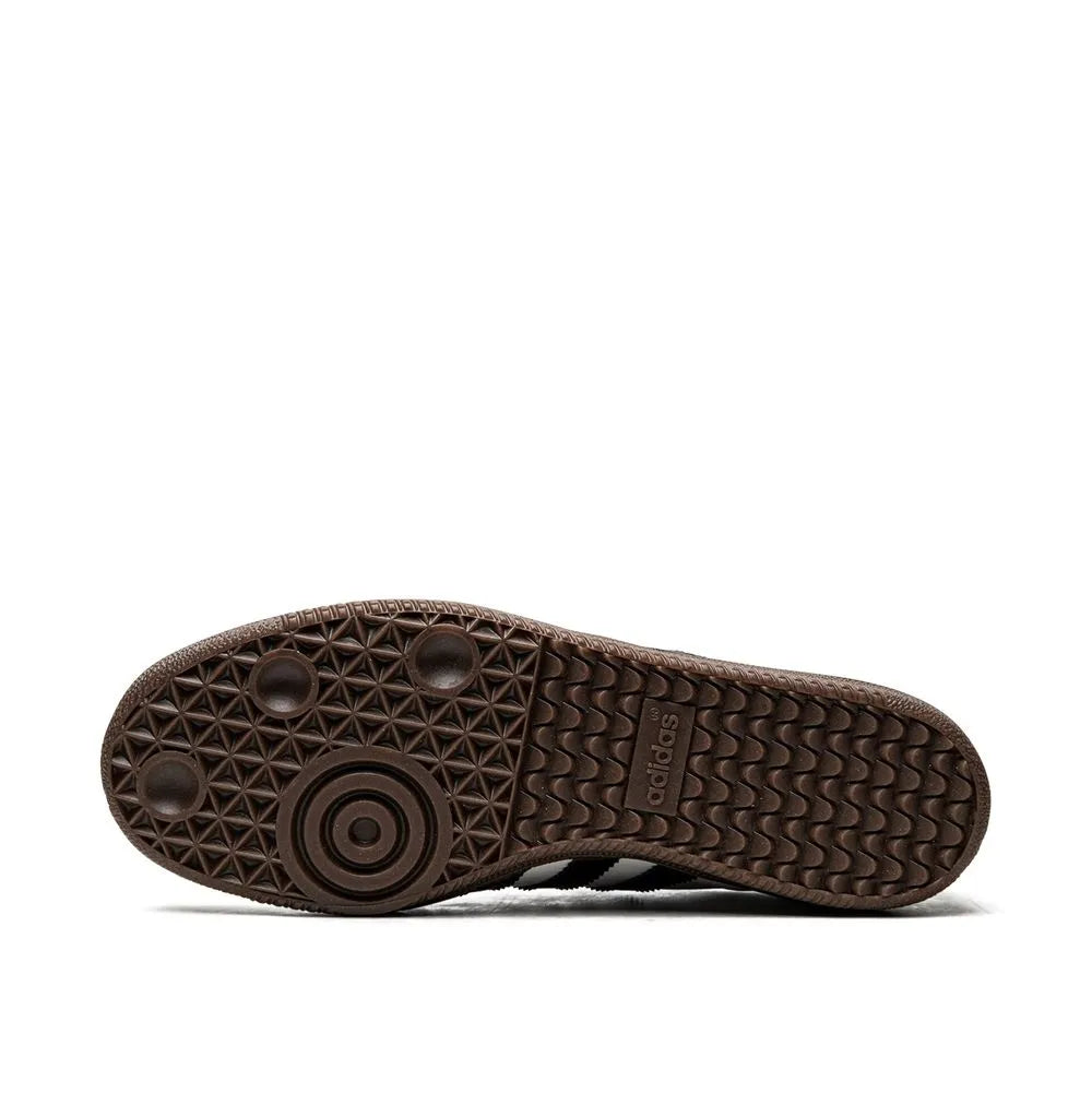 Brown sole of a shoe on a white background